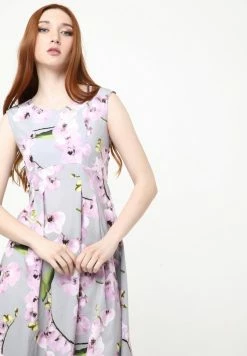 Madam-T KANTRI - Robe De Jour - Grau, Lila -Madam-T Soldes 2022 62efba467f4045bd8f2ee92fb2f24504