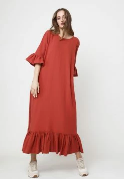 Madam-T DONATELLO - Robe Longue - Terrakotta