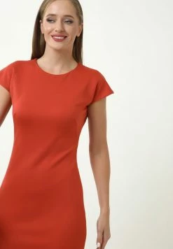 Madam-T CHORUMA - Robe Fourreau - Terrakotta -Madam-T Soldes 2022 634f5b8ed8814e1cb6cd111e070c7bd5