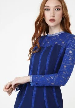 Madam-T BAKURA - Robe Fourreau - Indigo -Madam-T Soldes 2022 6381cd84939342d191c86d6e87de6a7a