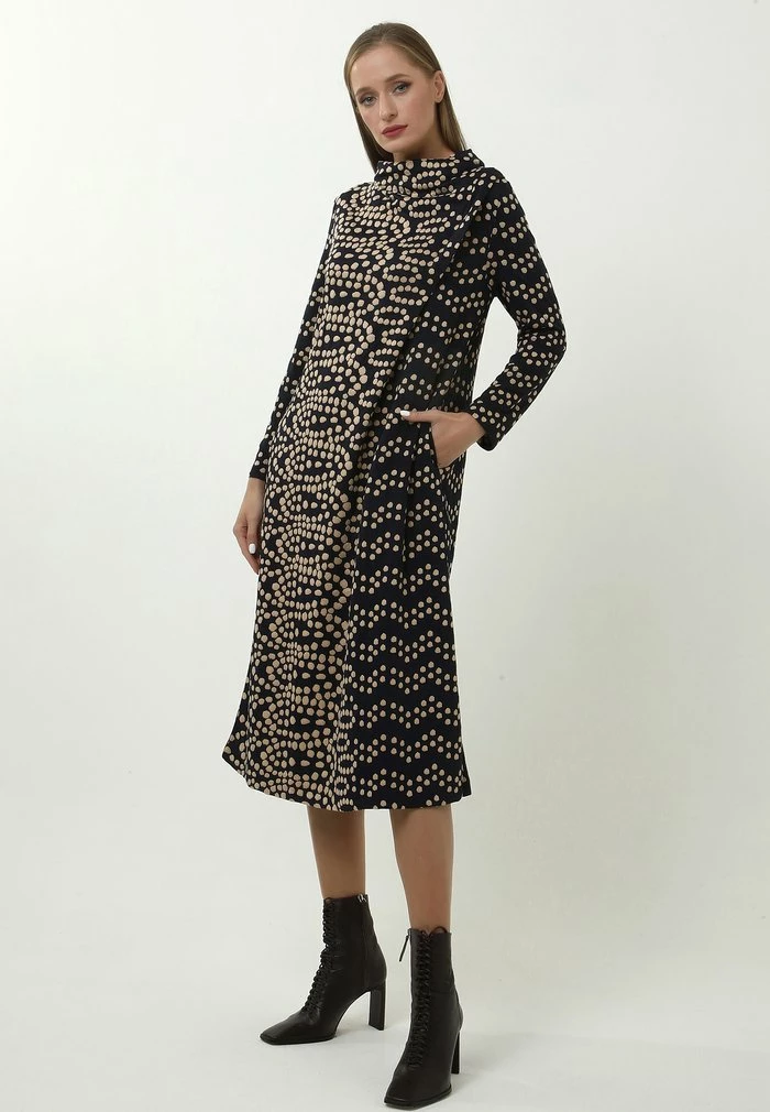 Madam-T KLEID LILUNA - Robe De Jour - Blau, Creme 3 Madam-T KLEID LILUNA - Robe De Jour - Blau, Creme – Image 3