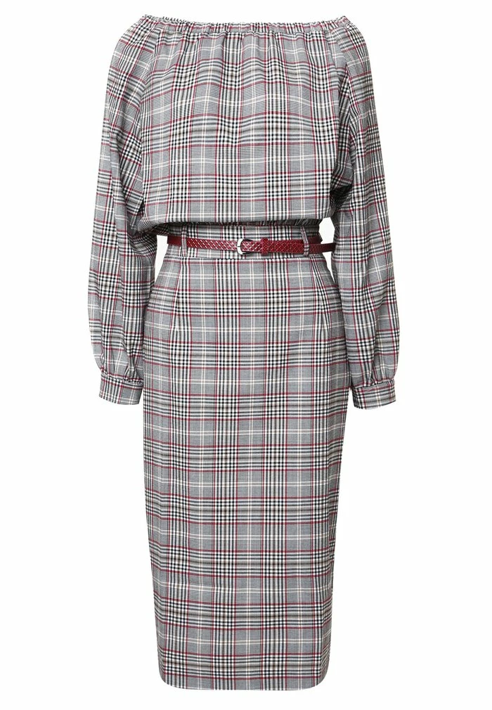 Madam-T KALIPSA - Robe Fourreau - Grünes Leder/burgund 6 Madam-T KALIPSA - Robe Fourreau - Grünes Leder/burgund – Image 6