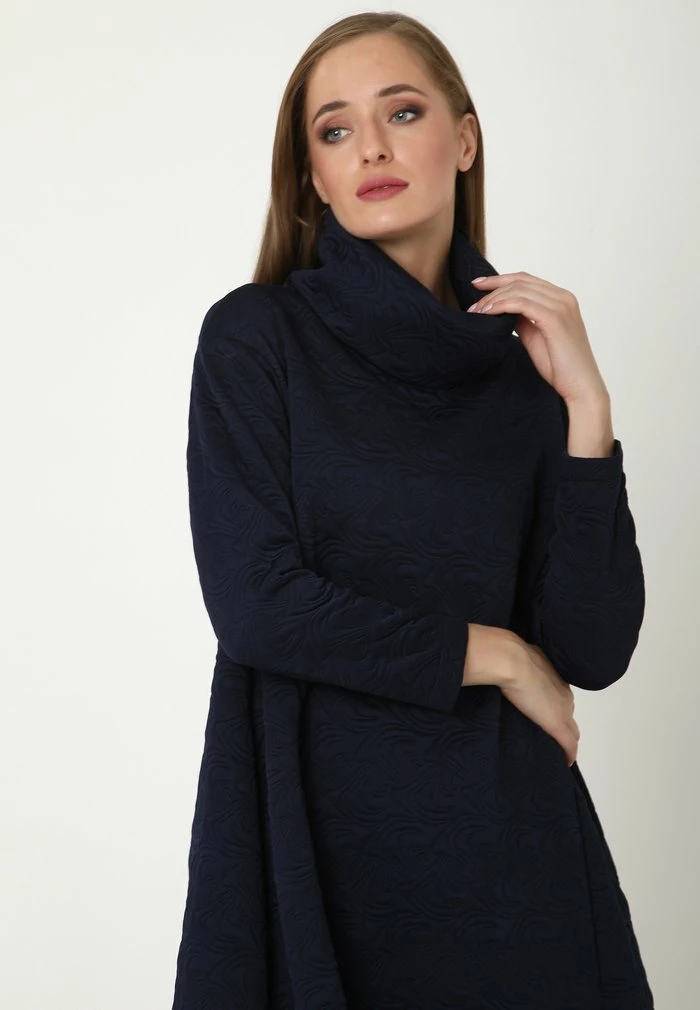 Madam-T Robe En Jersey - Blau 5 Madam-T Robe En Jersey - Blau – Image 5