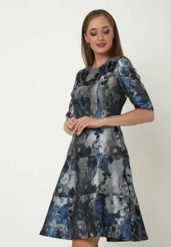 Madam-T Robe De Jour - Silbrig Blau 11 Madam-T Robe De Jour - Silbrig Blau -Madam-T Soldes 2022 65ea9bc9b16d43aa84d2971ee822905e