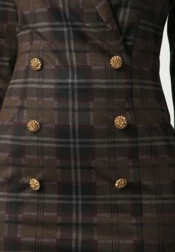 Madam-T KONTATA - Robe Fourreau - Schwarz, Senf -Madam-T Soldes 2022 65f74366ce1a4b4aa32b2954d7434dee