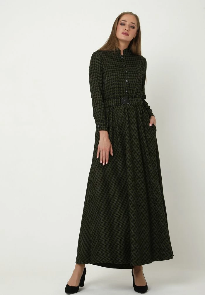 Madam-T ALLTAGS EVELINA - Robe Longue - Khakifarben 4 Madam-T ALLTAGS EVELINA - Robe Longue - Khakifarben – Image 4