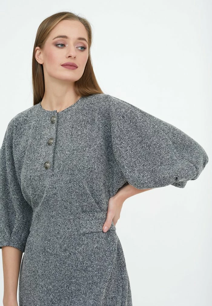 Madam-T BRUNILDA - Robe Fourreau - Blau / Utthit 4 Madam-T BRUNILDA - Robe Fourreau - Blau / Utthit – Image 4