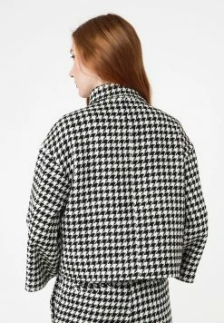 Madam-T SOFI - Veste Mi-saison - Weiß Schwarz -Madam-T Soldes 2022 6624c60c9abf45de98d0874214d53b2c