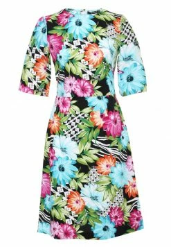 Madam-T SANATA - Robe De Jour - Schwarz, Hellblau -Madam-T Soldes 2022 663842dc86a8498c8749795061cf31d0