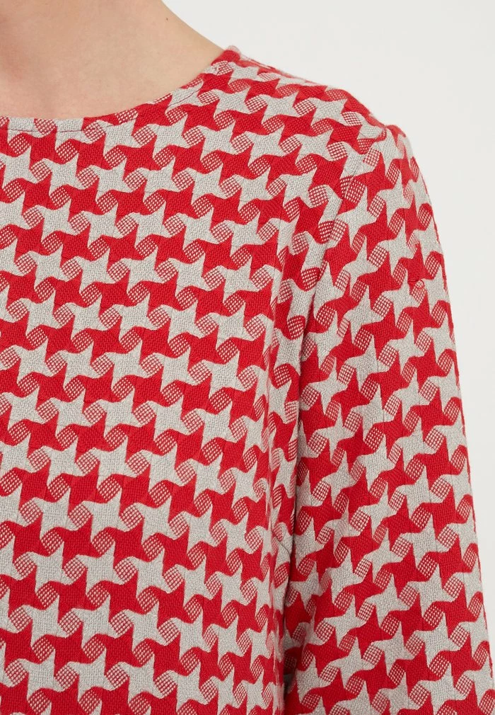 Madam-T MILANIA - Robe De Jour - Grüner Zig/ Rot 4 Madam-T MILANIA - Robe De Jour - Grüner Zig/ Rot – Image 4