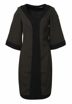 Madam-T REINA - Robe De Jour - Schwarz/ Khaki -Madam-T Soldes 2022 66cf9f33f1c44ebcb46449765e41e09e