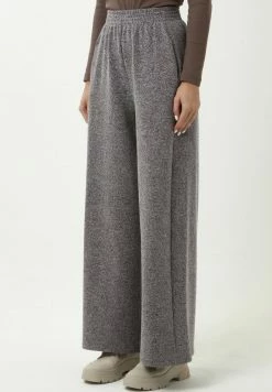 Madam-T NOVARA - Pantalon Classique - Schwarz/ Lila