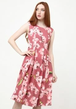 Madam-T KANTRI - Robe De Jour - Rosa, Grün