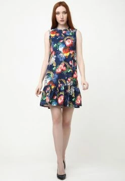 Madam-T GAISA - Robe De Jour - Blau, Goldrute