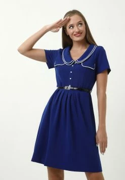 Madam-T Robe En Jersey - Blue