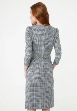 Madam-T Robe Fourreau - Grau Gelb 9 Madam-T Robe Fourreau - Grau Gelb -Madam-T Soldes 2022 68488bc68fee4e22b8b0e14fc6c1926b