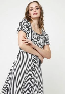 Madam-T FULOARIDA - Robe De Jour - Schwarz, Weiß -Madam-T Soldes 2022 68812e8fb0ef47a99e9fbf0e5f06c095