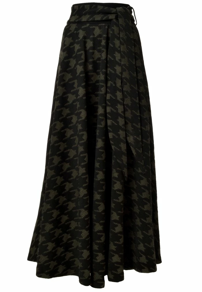 Madam-T ROCK RITA - Jupe Longue - Black/khaki 8 Madam-T ROCK RITA - Jupe Longue - Black/khaki – Image 8