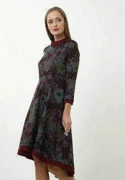 Madam-T SAMBRA - Robe De Jour - Wein Rot, Grün