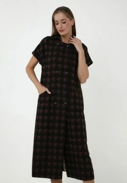 Madam-T ITELIA - Robe En Jersey - Schwarz, Rot