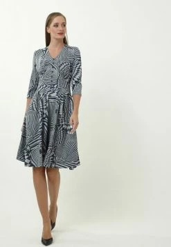 Madam-T DAISY - Robe De Jour - Grau/ Blau -Madam-T Soldes 2022 6a3440e954b94126b408e162028c2efe