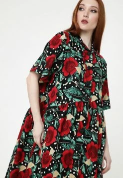 Madam-T Robe Chemise - Schwarz, Rot -Madam-T Soldes 2022 6a49da74f33f4350b58ad9f4d1425cc8