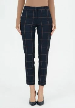 Madam-T MARIO - Pantalon Classique - Blue/brown