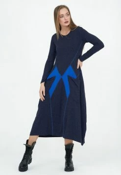 Madam-T GIZELINA - Robe En Jersey - Indigo/ Blau -Madam-T Soldes 2022 6a8ae1076bb44f9ca3cecced329d4492