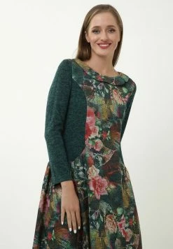 Madam-T PATRICIA - Robe De Jour - Green/light Pink -Madam-T Soldes 2022 6a8f722af104430aa3166cb71fa56a6c