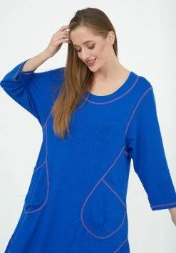 Madam-T LIKA - Robe De Jour - Indigo -Madam-T Soldes 2022 6ae3c8ef69f44e93ae52504e2e1b3039