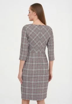 Madam-T KORFU - Robe Fourreau - Grünes Leder, Burgund. -Madam-T Soldes 2022 6b1509a7ec4c43ab99a5262a226676d6