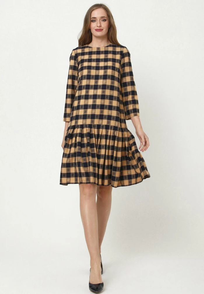 Madam-T OTTILIANA - Robe De Jour - Beige, Blau 2 Madam-T OTTILIANA - Robe De Jour - Beige, Blau – Image 2