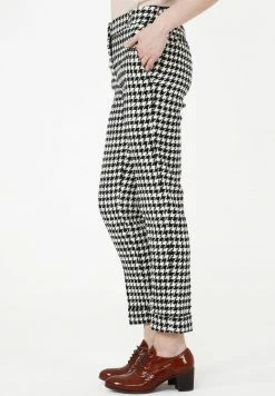 Madam-T MARIO - Chino - Weiß Schwarz -Madam-T Soldes 2022 6b972eadca1640e6865d659b3b78d91e