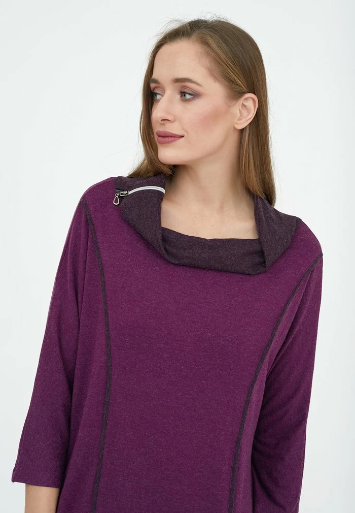 Madam-T KASHIRA - Robe Pull - Pflaume 5 Madam-T KASHIRA - Robe Pull - Pflaume – Image 5