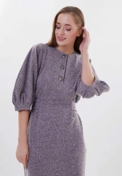 Madam-T BRUNILDA - Robe Fourreau - Blauddk / Lila -Madam-T Soldes 2022 6bfd49953c944e3ab1fe34bdf8f6a17f