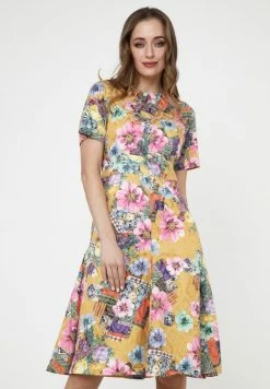 Madam-T Robe De Jour - Senf, Rosa