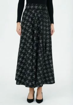 Madam-T GIZA - Pantalon Classique - Black/ Khaki