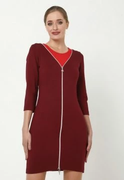 Madam-T LADOGA - Robe En Jersey - Weinrot Koralle