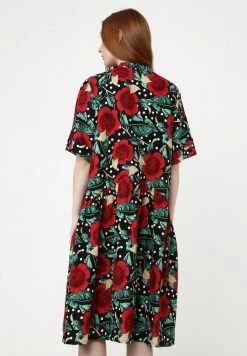 Madam-T Robe Chemise - Schwarz, Rot -Madam-T Soldes 2022 6d55ba2d72694b5ba5b47bc1e57a646e