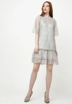 Madam-T FIKERA - Robe De Soirée - Grau -Madam-T Soldes 2022 6dde1b2cd37348209f9675303beaeac7