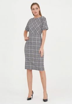 Madam-T ALTEA - Robe Fourreau - Grüner Kumpel Indigo -Madam-T Soldes 2022 6e078105b4db45f683164ea4833a312f