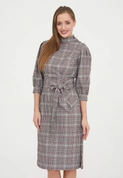 Madam-T MARENA - Robe De Jour - Grünes Leder/ Olegine Rot