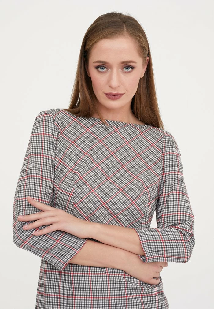 Madam-T MUARA - Robe Fourreau - Grüner Zig/rot 5 Madam-T MUARA - Robe Fourreau - Grüner Zig/rot – Image 5