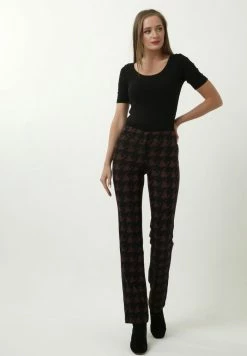 Madam-T SOFA - Pantalon Classique - Schwarz Weiß -Madam-T Soldes 2022 6eb62512e12f46898f30083ece701f67