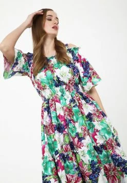 Madam-T FERANA - Robe De Jour - Weiß, Himbeere -Madam-T Soldes 2022 6ec9e2aa580c47269ac68e24e129a804