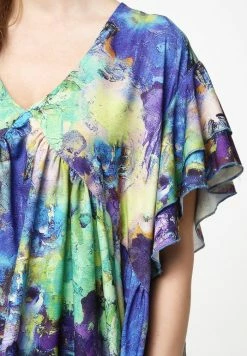 Madam-T Robe De Jour - Kornblume Blau Lila -Madam-T Soldes 2022 6f119ef39c9240df8587a43e7cdbb607
