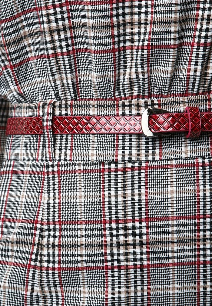 Madam-T KALIPSA - Robe Fourreau - Grünes Leder/burgund 7 Madam-T KALIPSA - Robe Fourreau - Grünes Leder/burgund – Image 7