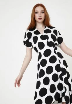 Madam-T RACHEL - Robe De Jour - Weiß Schwarz -Madam-T Soldes 2022 6f26580bbfbf40efbe21cbc46b2b7198