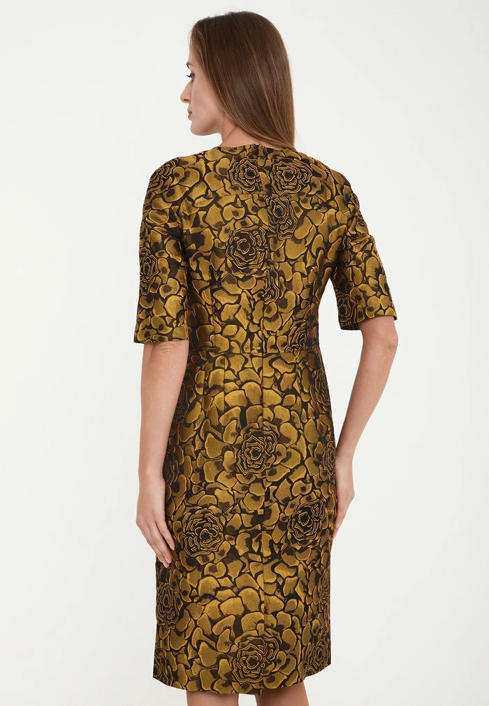 Madam-T NOELLA - Robe De Jour - Schwarz/senf 3 Madam-T NOELLA - Robe De Jour - Schwarz/senf – Image 3