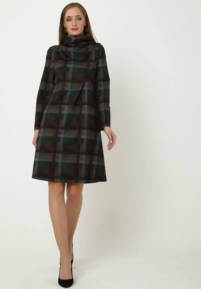 Madam-T ALLTAGSKLEID LEELINA - Robe De Jour - Grün, Braun 2 Madam-T ALLTAGSKLEID LEELINA - Robe De Jour - Grün, Braun – Image 2